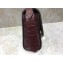 Givenchy Mini Eden Bag in Crocodile-effect Leather Burgundy 2019
