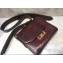Givenchy Small Eden Messenger Bag in Crocodile-effect Leather Burgundy 2019