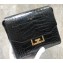 Givenchy Small Eden Messenger Bag in Crocodile-effect Leather Black 2019