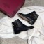 Valentino Leather Rockstud Ankle Boots Black
