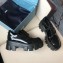 Prada Heel 6cm Patent Leather Derby Lace-ups Shoes Black 2019