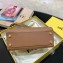 Fendi Romano Leather Peekaboo Iconic Mini Bag Brown
