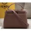 Fendi Leather Peekaboo Iconic Mini Bag Nude Pink