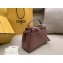 Fendi Leather Peekaboo Iconic Mini Bag Nude Pink