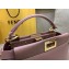 Fendi Leather Peekaboo Iconic Mini Bag Nude Pink