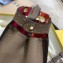 Fendi Romano Leather Peekaboo Iconic Mini Bag Gray