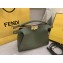 Fendi Leather Peekaboo Iconic Essentially Medium Bag Green