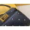 Fendi Star Studs Leather Peekaboo Iconic XS Mini Bag Black