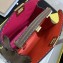 Fendi Romano Leather Peekaboo Iconic Mini Bag Gray