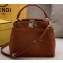 Fendi Suede Peekaboo Iconic XS Mini Bag Brown