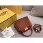 Fendi Suede Peekaboo Iconic XS Mini Bag Brown