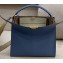 Fendi Leather Peekaboo X-Lite Medium Bag Blue