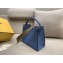 Fendi Leather Peekaboo X-Lite Medium Bag Blue
