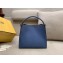 Fendi Leather Peekaboo X-Lite Medium Bag Blue