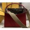 Fendi Leather Peekaboo X-Lite Medium Bag Red/FF Logo