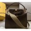 Fendi Leather Peekaboo X-Lite Medium Bag Etoupe/FF Logo