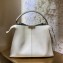 Fendi Roman Leather Peekaboo X-Lite Large Bag White