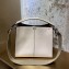 Fendi Leather Peekaboo X-Lite Medium Bag Beige