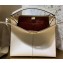 Fendi Leather Peekaboo X-Lite Medium Bag White