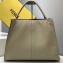 Fendi Leather Peekaboo X-Lite Large Bag Creamy
