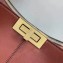 Fendi Leather Peekaboo X-Lite Large Bag Red