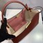 Fendi Leather Peekaboo X-Lite Large Bag Red