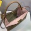Fendi Leather Peekaboo X-Lite Large Bag Camel
