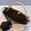 Fendi Leather Peekaboo X-Lite Medium Bag Pale Pink/FF Logo