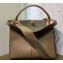 Fendi Leather Peekaboo X-Lite Medium Bag Brown