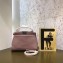 Fendi Leather Peekaboo Iconic Mini Bag Pink/Nude