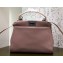 Fendi Leather Peekaboo Iconic Mini Bag Pink/Nude
