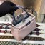 Fendi Leather Peekaboo Iconic Mini Bag Nude Pink/Blue