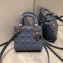 Lady Dior Small Bag in Cannage Patent Gray