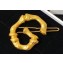 Celine Alphabet G Brass Twig-Shaped Hair Accessory