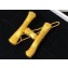 Celine Alphabet H Brass Twig-Shaped Hair Accessory