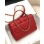 Chanel Calfskin Medium Top Handle Flap Bag AS0804 Red 2019