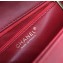 Chanel Calfskin Medium Top Handle Flap Bag AS0804 Red 2019