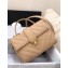 Chanel Calfskin Medium Top Handle Flap Bag AS0804 Beige 2019