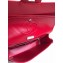 Chanel Croco Pattern Classic Flap Medium Bag Red