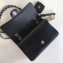 Chanel Croco Pattern Classic Flap Medium Bag Black