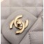 Chanel Grained Calfskin Classic Clutch Bag A57650 Gray 2019