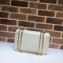 Gucci Interlocking G Small Leather Shoulder Bag 576421 White 2019
