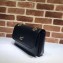 Gucci Interlocking G Small Leather Shoulder Bag 576421 Black 2019