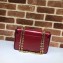 Gucci Interlocking G Small Leather Shoulder Bag 576421 Red 2019