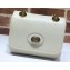 Gucci Interlocking G Mini Leather Shoulder Bag 576423 White 2019