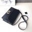 Gucci Framed Torchon Double G Small Leather Shoulder Bag 589474 Black 2019