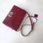 Gucci Framed Torchon Double G Small Leather Shoulder Bag 589474 Red 2019