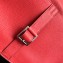Hermes Halzan Togo Calfskin Leather Bag Red