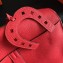 Hermes Halzan Togo Calfskin Leather Bag Red