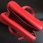 Hermes Halzan Togo Calfskin Leather Bag Red
